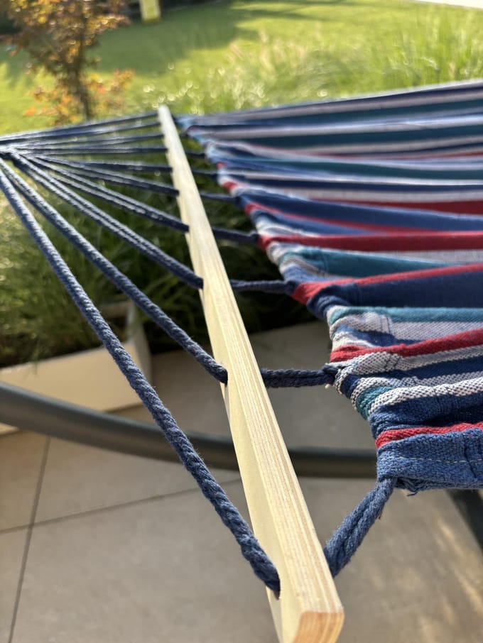 Sandos - Hangmat met Stok - 220x160 cm - Boho Stijl - Twee Personen