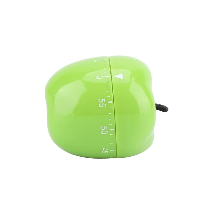 Keuken Mechanische Timer Handmatig Groentevorm Tellers voor Thuis Koken Timing Tool green