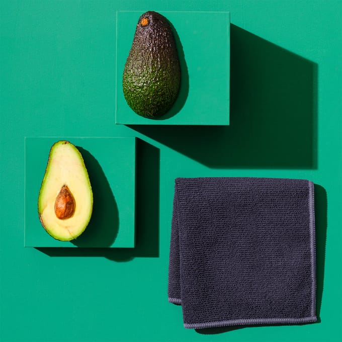 DDDDD - Microvezeldoek Billie - 30x30 cm - Combi Blauw/Groen/Rood - 6 Stuks