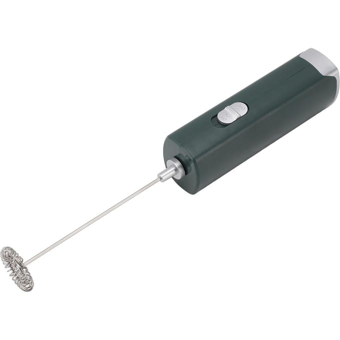 Elektrische Melkopschuimer Multifunctioneel Efficiënt Geluidsarm Mini Handopschuimer Staafje voor Koffie Lattes Warme Chocolade Dark Green gray