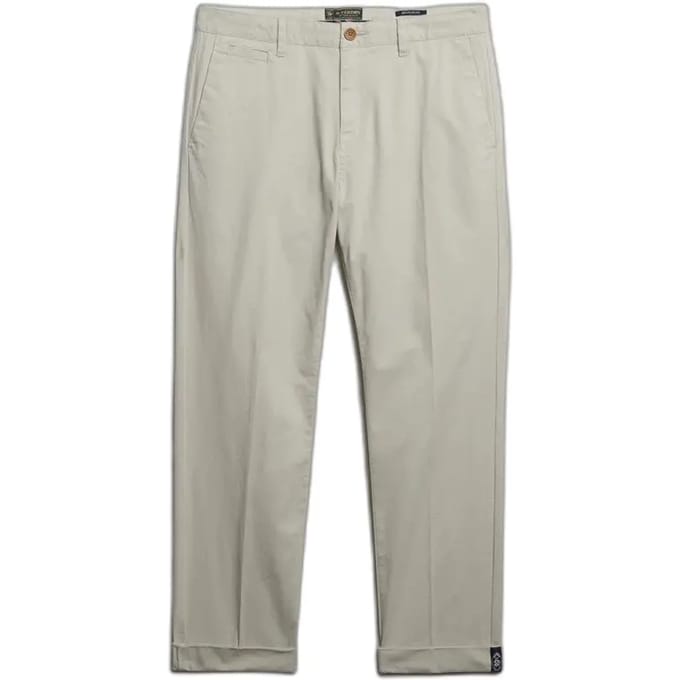 Superdry Premium Chino Normale Pasvorm Grey Grootte: 32/30