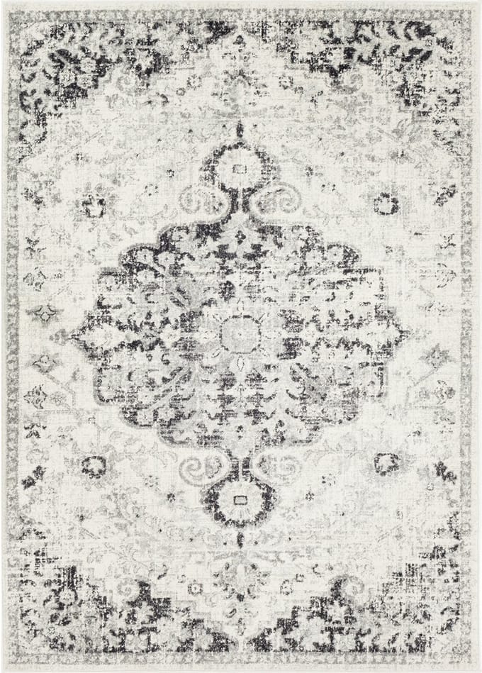 SURYA - LOU Vintage Oosters Zwart Tapijt