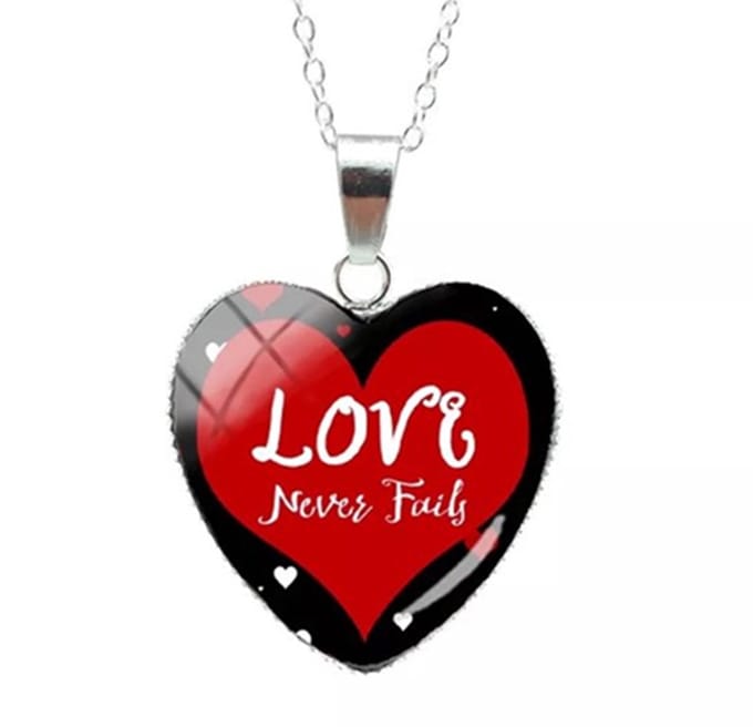 Hartvormige Ketting Love - Verzilverd - 60 cm - Sieraden- EmmyRovi