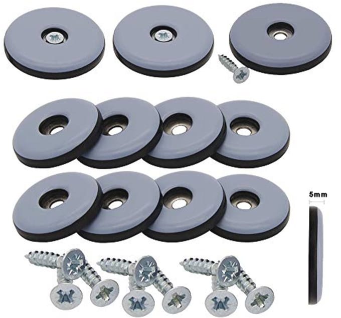 Meubelglijders Ø 30 mm - 16 stuks - PTFE-coating voor krassenpreventie