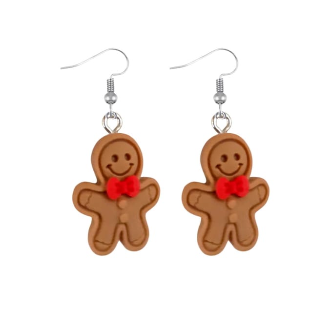 zilver Oorbellen speculaasmannetje