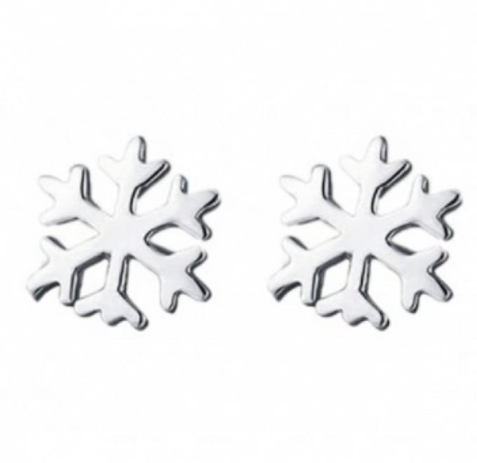Oorbellen-Sneeuwvlok-Zilver- Charme Bijoux