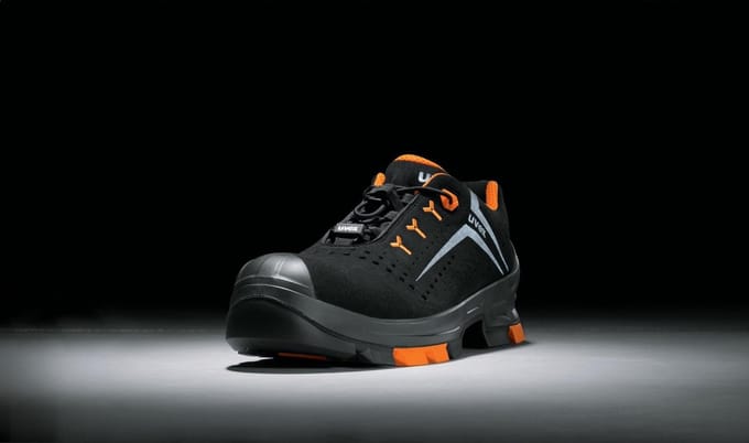Uvex 2 H'alb-schoenen S1P 65012 Zwart, Oranje (65012)