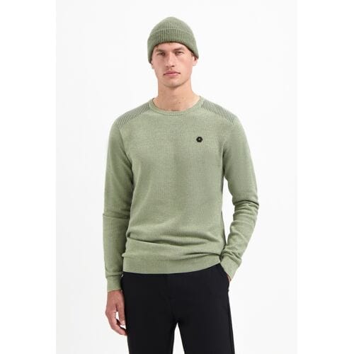 No Excess Pullover crewneck plated structure light moss