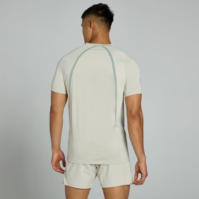 MP Tempo T-shirt met panelen voor heren - Asgrijs - XS