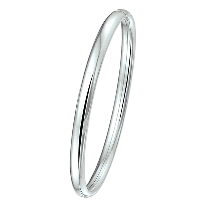 Zilveren bangle armband dop 5 mm ovale buis zilver 1001340
