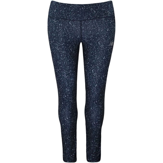 New Balance Bedrukte Navy Impact Legging voor hardloopsters WP11264 MTL