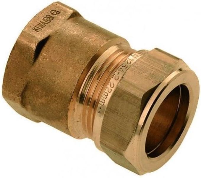 Bonfix knelkoppeling - Schroefbus - 1/2 x 12mm - Messing