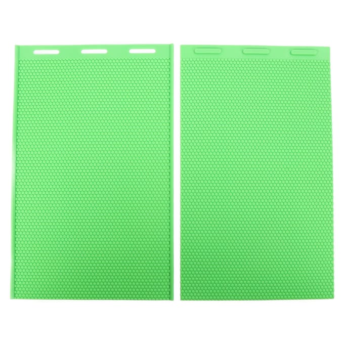 2 STUKS Bijenwas Persvellen 5,4 mm Siliconen Flexibel Bijenwas Fundamentvel Imkeruitrusting voor green