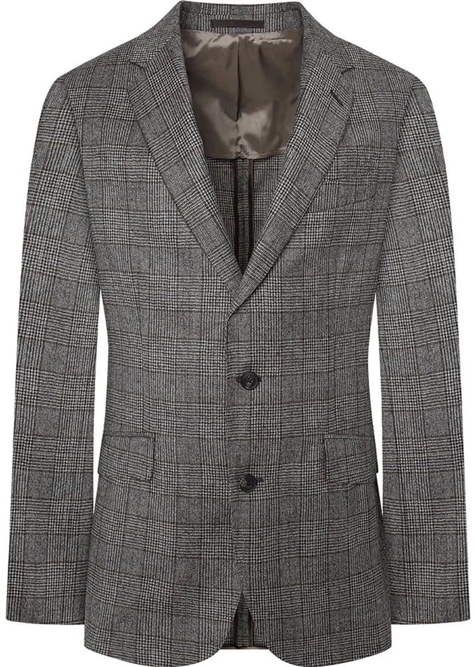 Hackett 130s Pow Blazer Grijs 42 / Regular Man