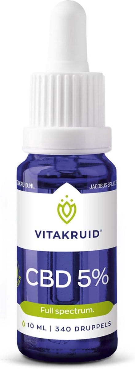 Vitakruid CBD Olie 5% Full Spectrum - 10 ml