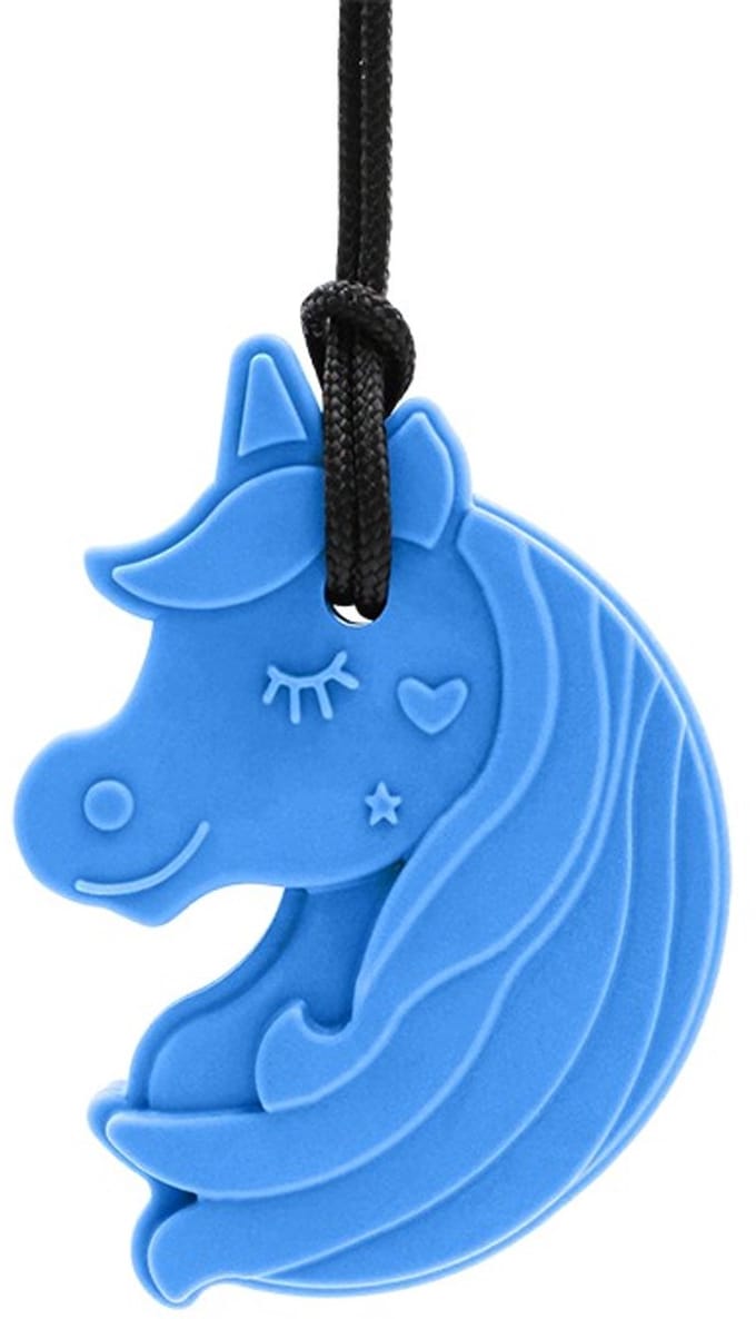 ARK Therapeutic kauwketting eenhoorn sensorisch speelgoed XXT stevig blauw.