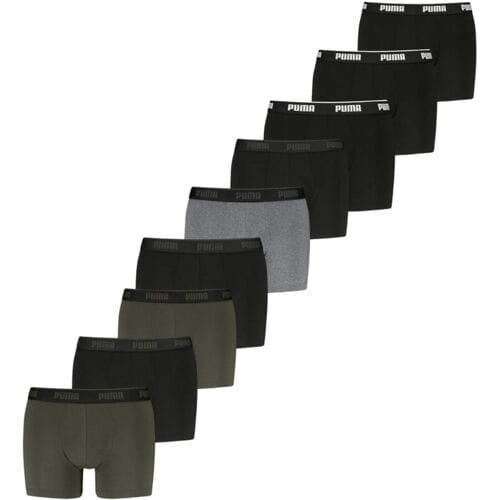 Puma Boxershorts Everyday 9-pack Black / Forest Night / Grey-M