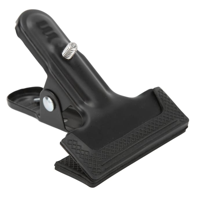 Achtergronddoekklem met 14-inch schroef Goede hechting Rubber gecoate klemhouder black