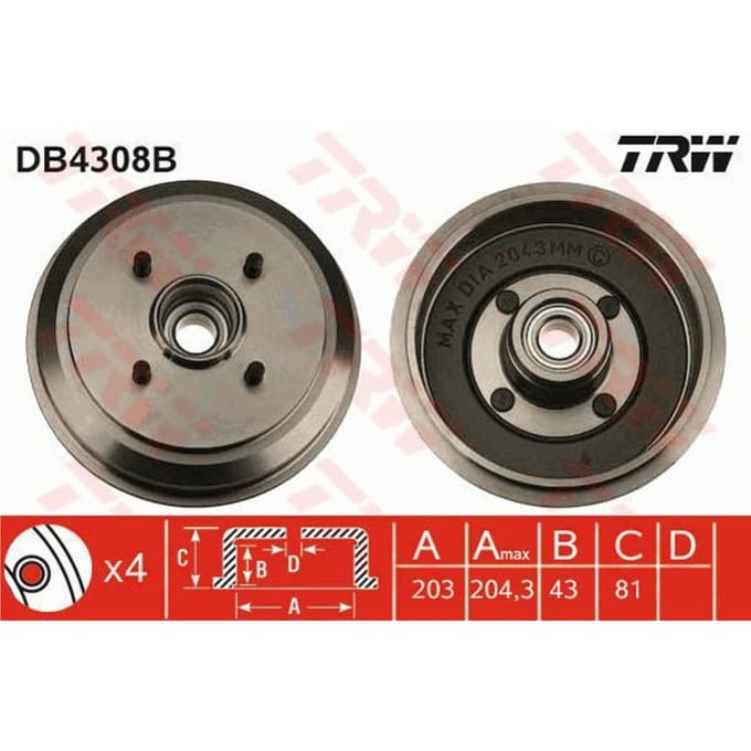 Remtrommel TRW DB4308B