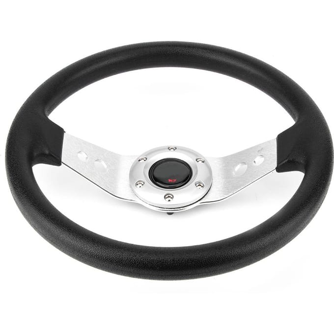 Stijlvol Uniek Auto Universeel Stuurwiel Accessoires Auto Onderdelen Zwart en Zilver white