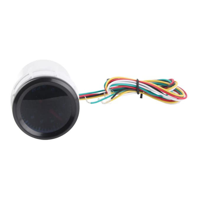 12V Universeel 52mm 2in LED Toerentalmeter Meter Instrument Auto Modificatie black
