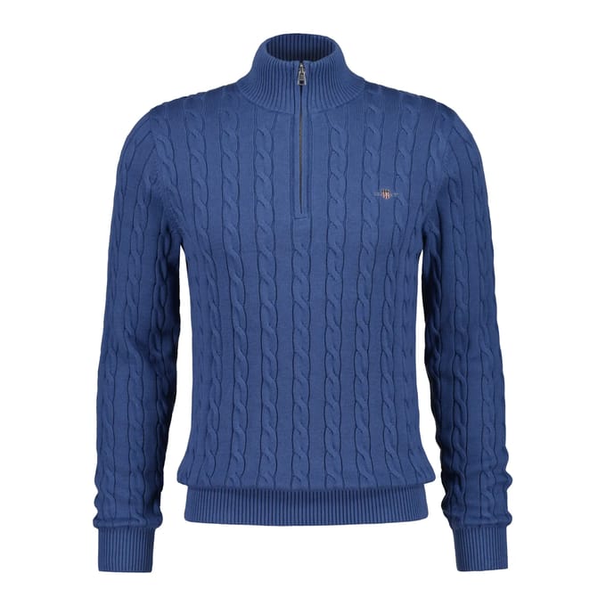 Pull 1/2 zip gedraaide brei Gant
