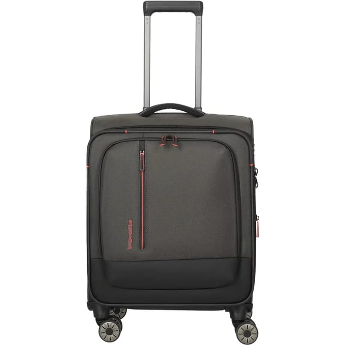Travelite Crosslite Handbagage Koffer 4-Wiel 55cm Expandable Donkergroen - Handbagage koffers