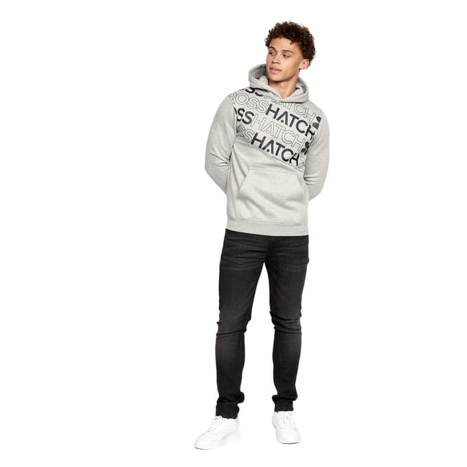 Crosshatch Heren Shardo Hoodie (Set van 2) (Marine / Grijze Mars)