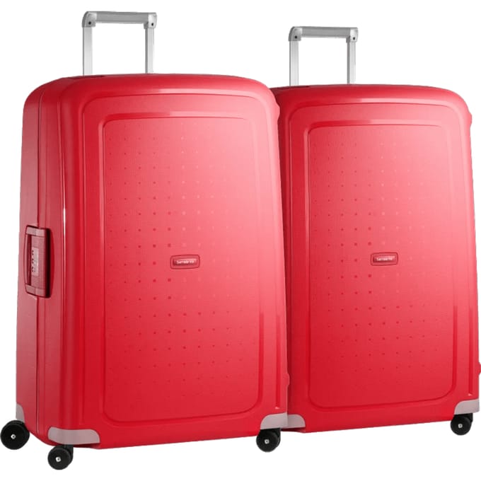 Samsonite S'Cure Spinner 81cm Duo Pack Crimson Red