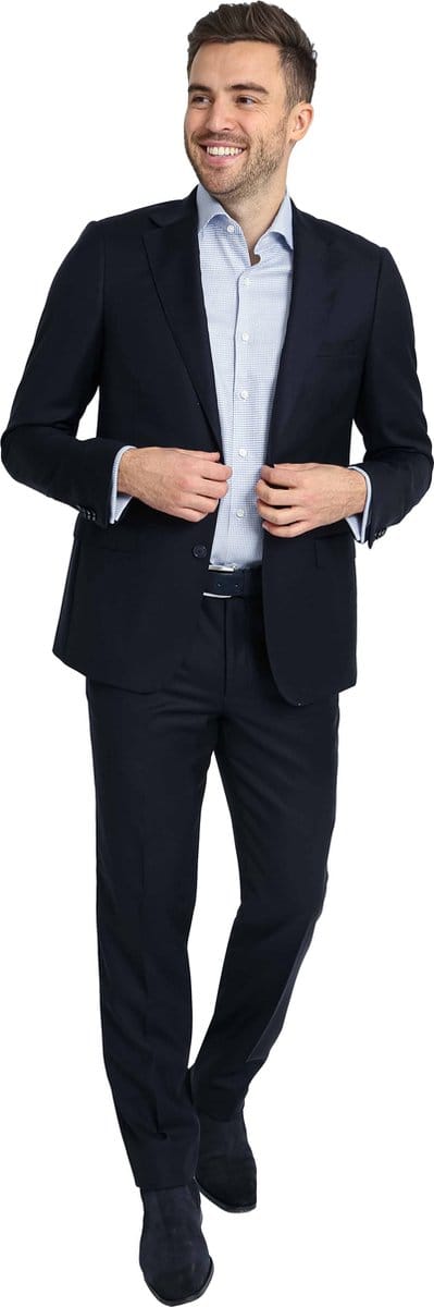 Suitable Kostuum Wol Donkerblauw (navy) - Maat 58 - Heren