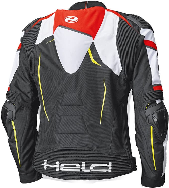 Held Safer SRX Zwart Rood Wit Textiele Motorjas - Jas