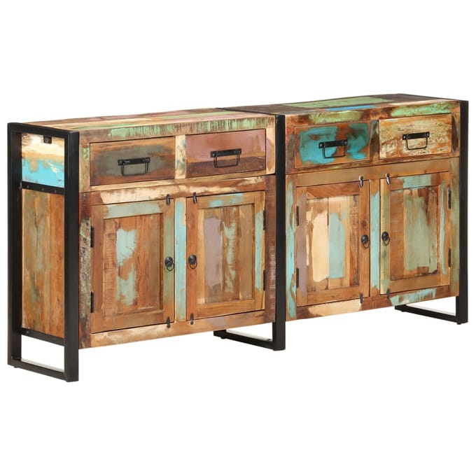 vidaXL - Dressoir - 172x35x80 - cm - massief - gerecycled - hout