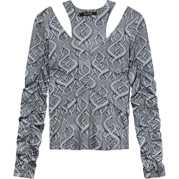 Daily Paper Lindsay Top Grey Taglia: S | Maglie a manica lunga Outlet | Donna | Grigio