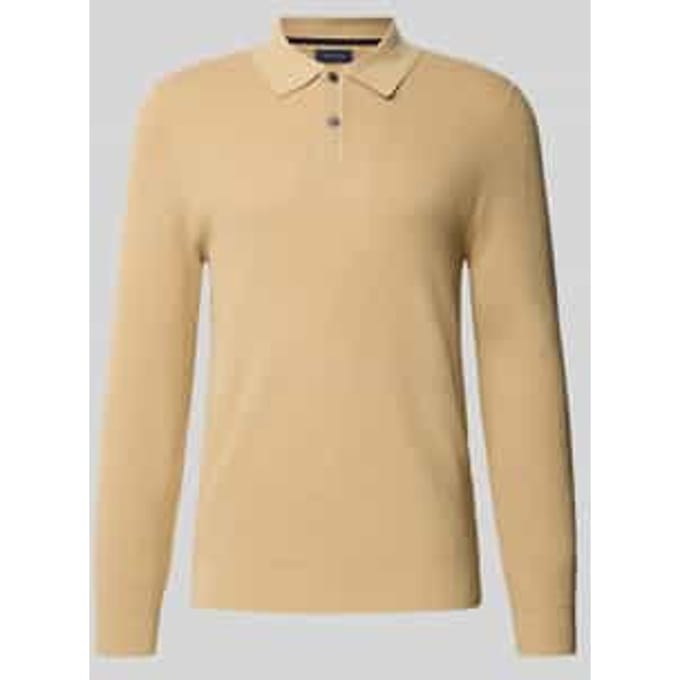 Slim fit poloshirt met knoopsluiting