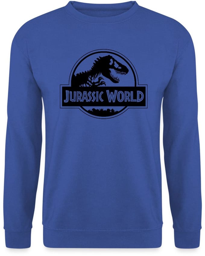 Jurassic World Klassiek Logo In Zwart Sweater Heren
