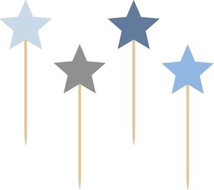 Feest prikkers sterretjes 8 stuks