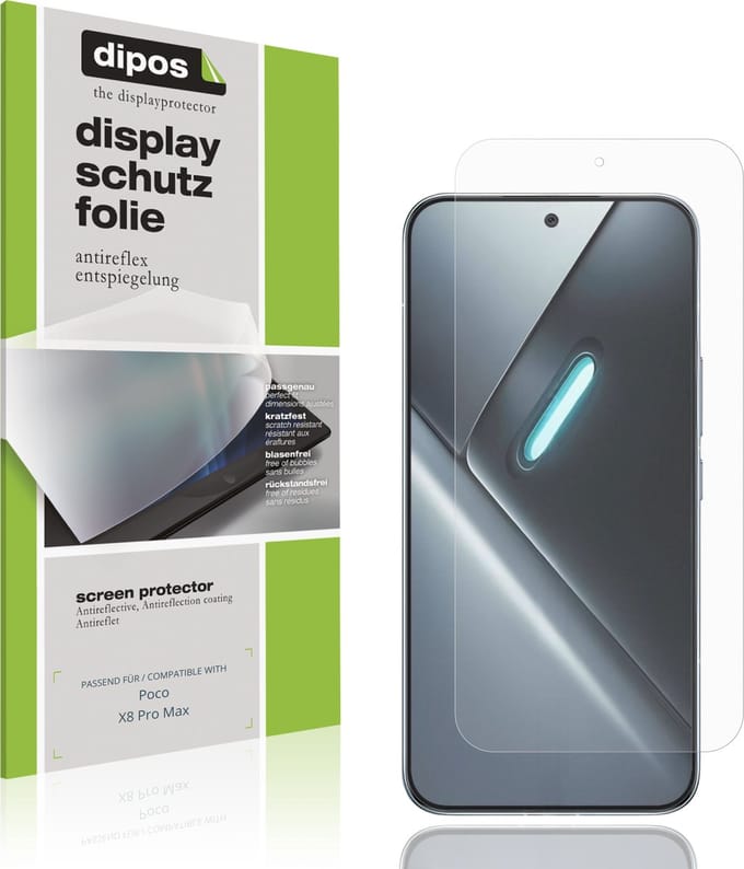 dipos – 4x Matte Beschermfolie geschikt voor Poco X8 Pro Max | Krasbestendige & antireflecterende Screenprotector Ultra-Thin