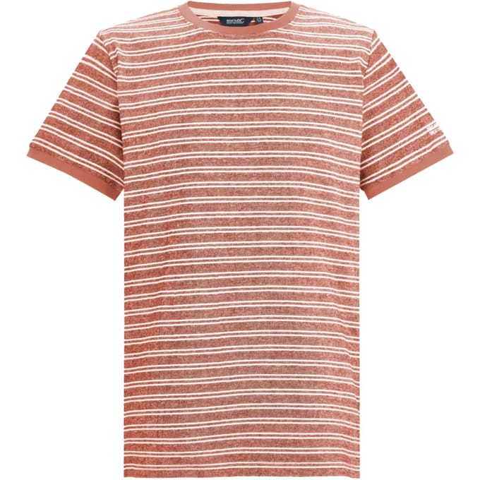 Heren Benlin gestreept T-shirt met korte mouwen