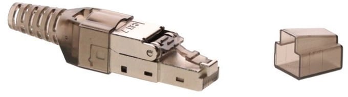 DANICOM S/FTP CAT7 Toolless RJ45 Connector - voor stugge kern