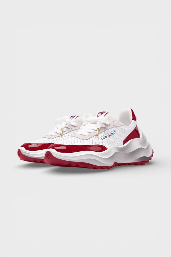 Casablanca Atlantis Heren Sneaker Wit/Rood