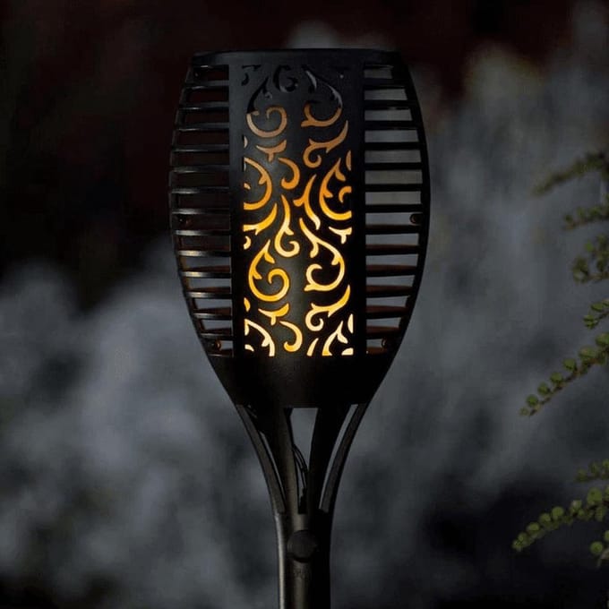 Solar Fakkel USB op zonne-energie - Vlam effect