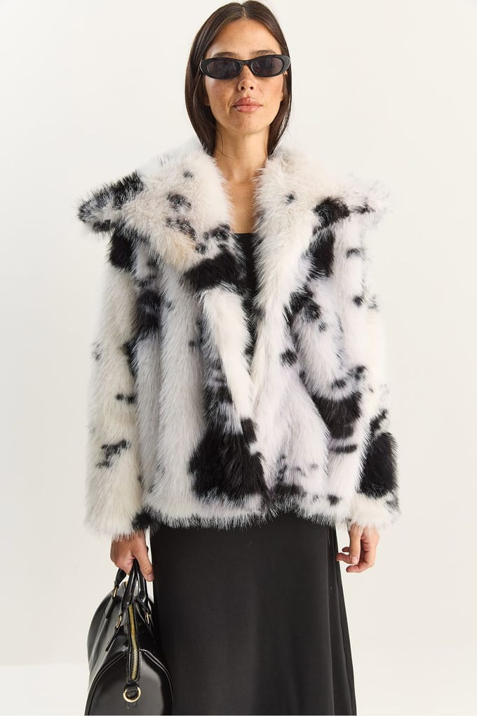 Overmaatse Faux Bont Pluche Jas