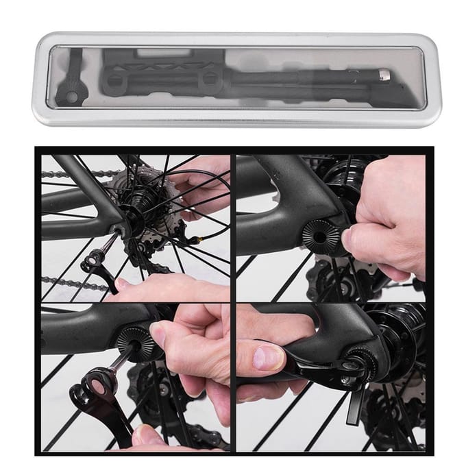 Snelspanner Race Mountainfiets Fiets Standaard Zijsteun Parkeerstandaard Accessoire white