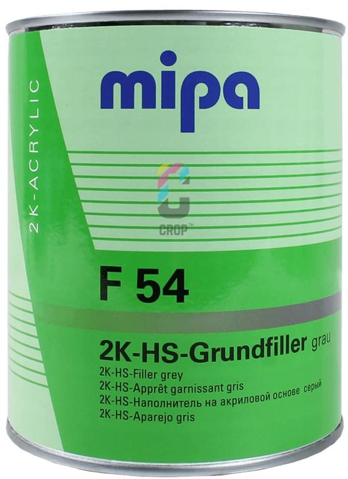 MIPA F54 2K-HS-Grundierfiller - Primer - 1 liter - Grijs