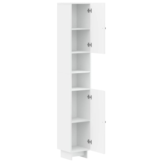 vidaXL - Badkamerkast - met - Open - Plank - EDE - Wit - 30 - x - 31 - x - 190 - cm