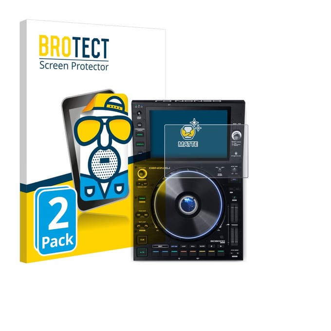 BROTECT - Screenprotector voor Denon DJ SC6000 Prime - Folie Beschermfolie matte 2 Stuks