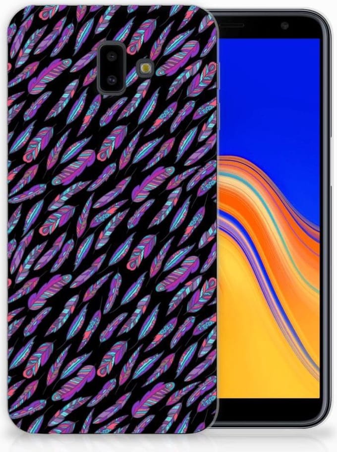 Samsung Galaxy J6 Plus (2018) TPU bumper Feathers Color