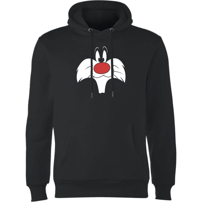 Looney Tunes Sylvester Face Hoodie - Zwart - L