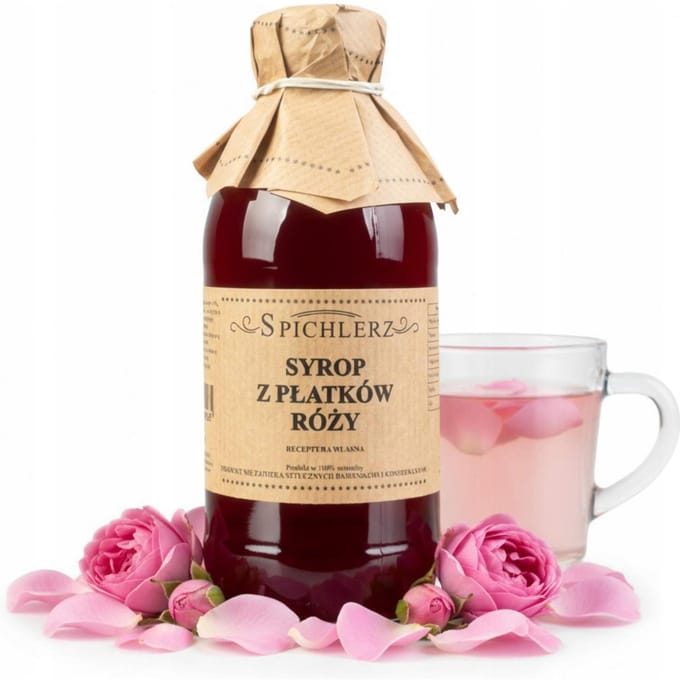 Rozenblaadjes Siroop Voor Thee Drankjes Limonade Natuurlijk Rozen 330 Ml
