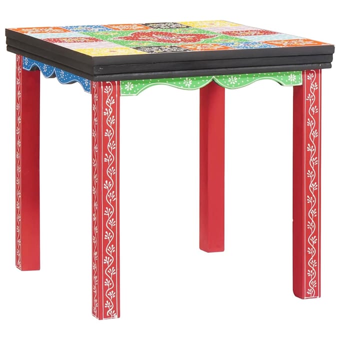 vidaXL - Vierkante - Tafel - 3 - st - Multikleur - 50 - x - 50 - x - 50 - cm